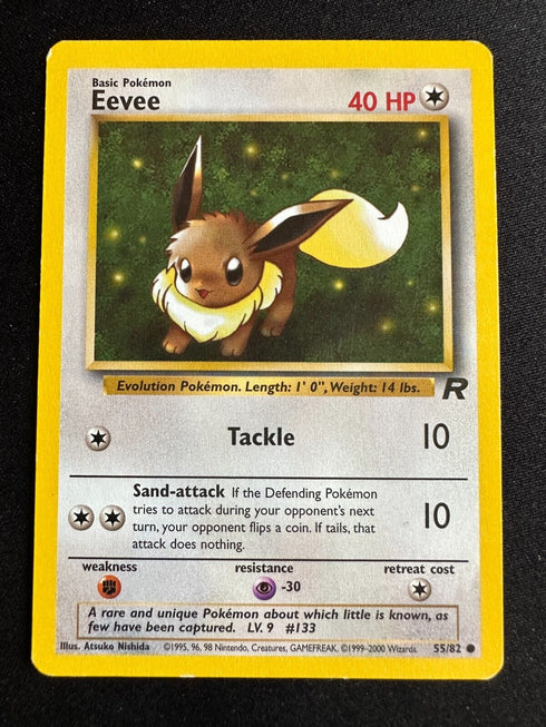 Eevee 55/82 Team Rocket Pokemon Card